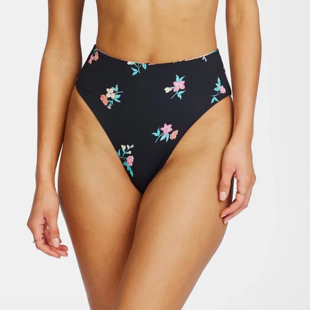 NEW Billabong Reversible Tropic Time High Rise Bikini Full Set